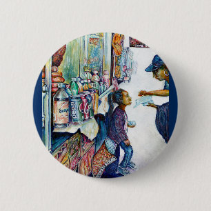Uiteindelijk geeft het hoop ronde button 5,7 cm