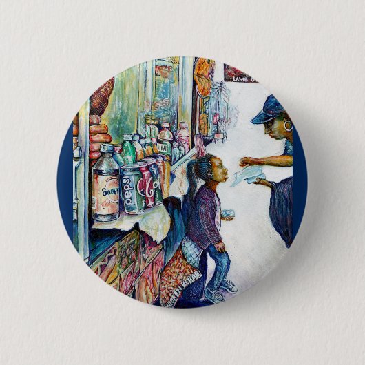 Uiteindelijk geeft het hoop ronde button 5,7 cm (Voorkant)