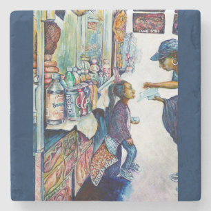 Uiteindelijk geeft het hoop stenen onderzetter