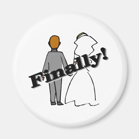 Uiteindelijk getrouwd magneet (Voorkant)