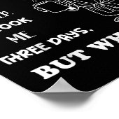 Uiteindelijk heb ik 8 uur geslapen, het heeft me 3 poster (Hoek)