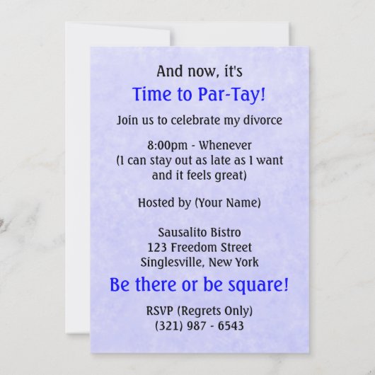 Uiteindelijk hebben ze een uitnodiging van de part (Achterkant)