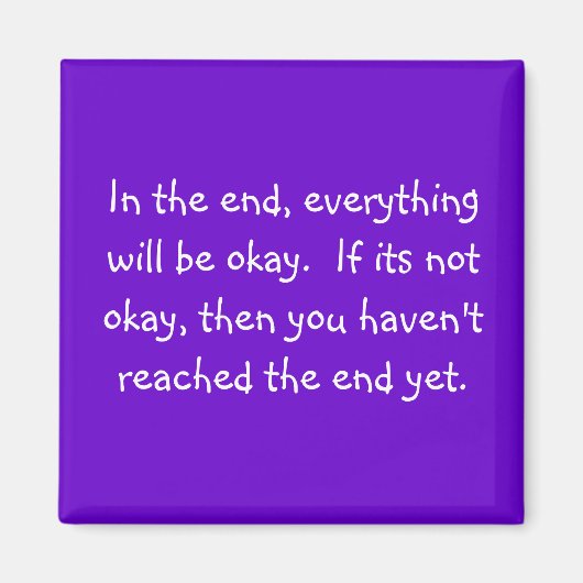 Uiteindelijk komt alles goed magneet (Voorkant)