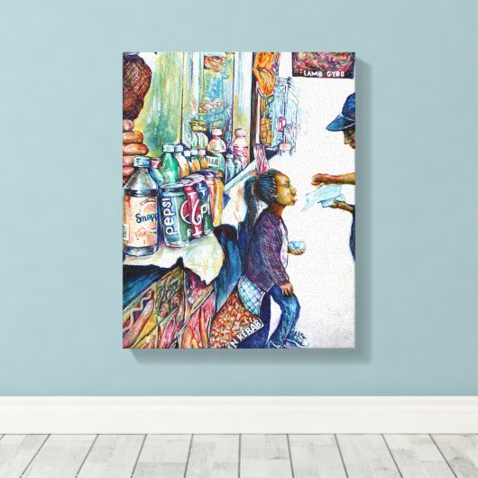 Uiteindelijk levert hoop op canvas afdruk (Insitu (Houten vloer))