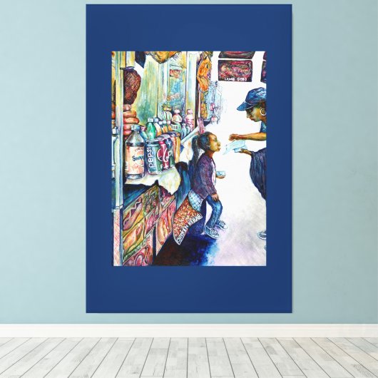 Uiteindelijk levert hoop op canvas afdruk (Insitu (Houten vloer))