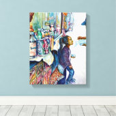 Uiteindelijk levert hoop op canvas afdruk (Insitu (Houten vloer))