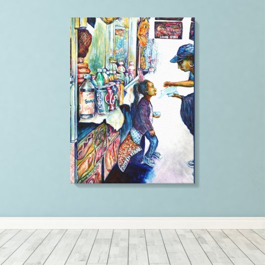 Uiteindelijk levert hoop op canvas afdruk (Insitu (Houten vloer))