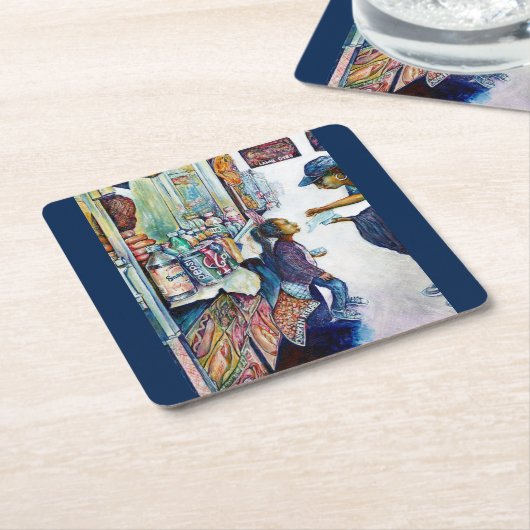 Uiteindelijk levert hoop op kartonnen onderzetters (Schuin)