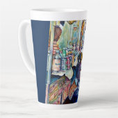 Uiteindelijk levert hoop op latte mok (Linkerhoek)