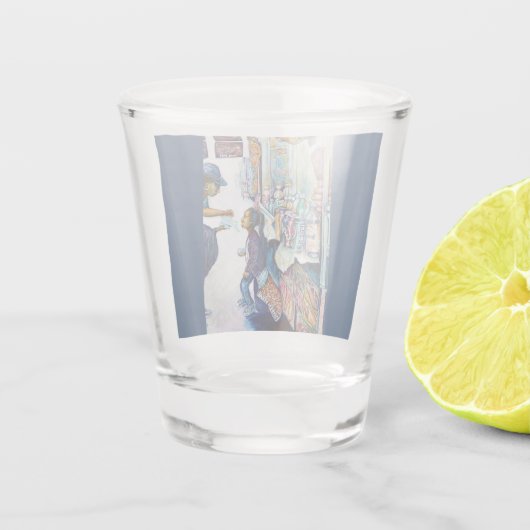 Uiteindelijk levert hoop op shot glas (Achterkant)