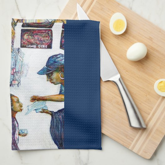 Uiteindelijk levert hoop op theedoek (Quarter Fold)