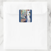 Uiteindelijk levert hoop op vierkante sticker (Tas)
