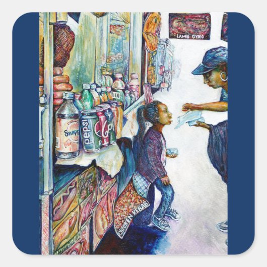 Uiteindelijk levert hoop op vierkante sticker (Voorkant)