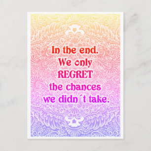 Uiteindelijk - Positieve quotes Briefkaart