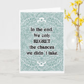 Uiteindelijk - Positieve quotes Kaart (Gele Bloem)