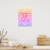 Uiteindelijk - Positieve quotes Poster (Keuken)