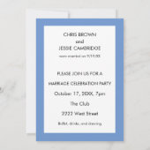 Uiteindelijk trouwde je achtergrond huwelijksuitno kaart (Achterkant)