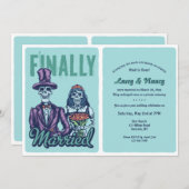 Uiteindelijk Uitnodiging voor de trouwreceptie na (Voorkant / Achterkant)