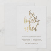 Uiteindelijk vroeg hij een verlovingsfeest aan kaart (Voorkant / Achterkant)