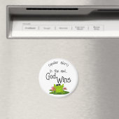 Uiteindelijk wint God Cute Frog Magnet (Insitu (Vaatwasser))