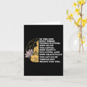 Uiteindelijk zijn er maar drie dingen die boeddhis kaart (Gele Bloem)