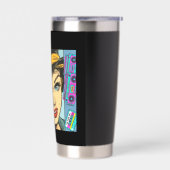 Uiteindelijke 90s Nostalgie Pop Art Collage Geïsoleerde Drinkbeker (Links)