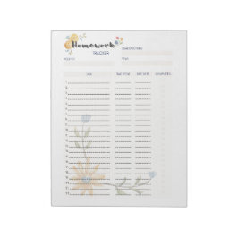 Uiteindelijke huiswerkplanner sjabloon notitieblok