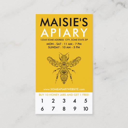 UITEINDELIJKE loyaliteit Klantenkaartje (Voorkant)