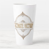 Uiteindelijke overwinning latte mok (Voorkant)