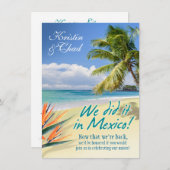 UITEINDELIJKE WEEFSELS (Mexico) bruiloft Kaart (Voorkant / Achterkant)