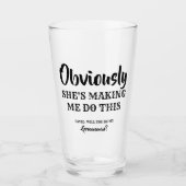 Uiteraard - Grappig Groomsman voorstel Glas (Voorkant)