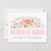 Uiteraard Matron of Honor Roos Garden Kaart (Voorkant)