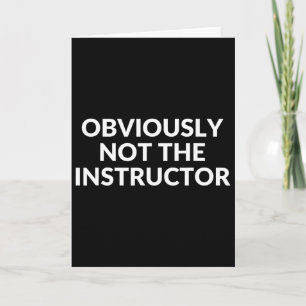 Uiteraard Niet De Instructeur Funny Yoga Gym Fitne Kaart