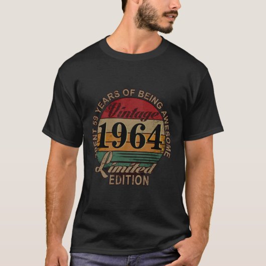  uiterlijk 1964 60e verjaardag Humor T-shirt (Voorkant)