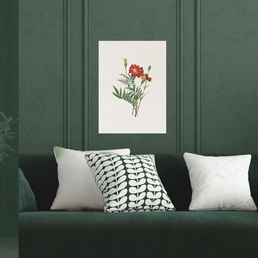 uiterlijk botanische goudsbloemen poster