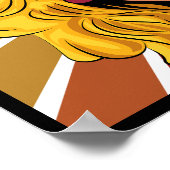 uiterlijk meisje met ronde glazen poster (Hoek)