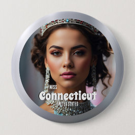 Uiterlijk Paginaant Knop Deelnemer Evenement Speld Ronde Button 4,0 Cm