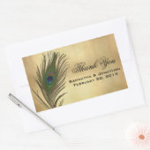  uiterlijk Peacock Feather Wedding Favor Labels (Envelop)