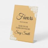  uiterlijk Personaliseer Vrijgezellenfeest Favor T Reclamebord Met Voetstuk (Voorkant)