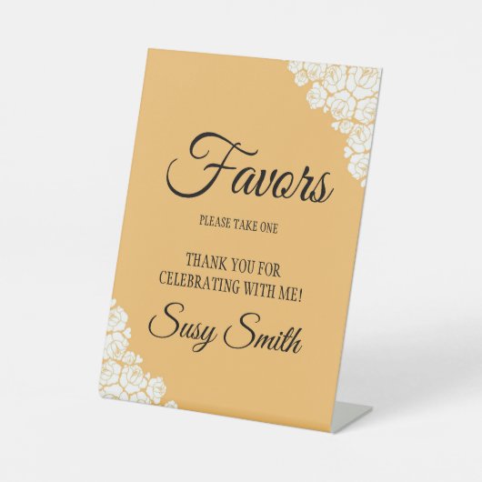  uiterlijk Personaliseer Vrijgezellenfeest Favor T Reclamebord Met Voetstuk (Voorkant)