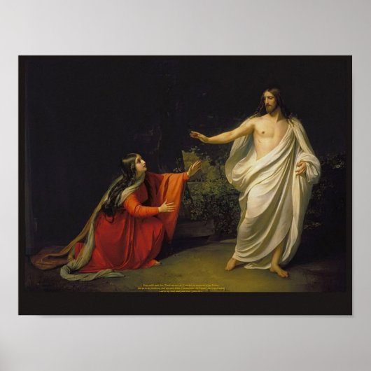 Uiterlijk van Christus op Mary Magdalene Poster (Voorkant)