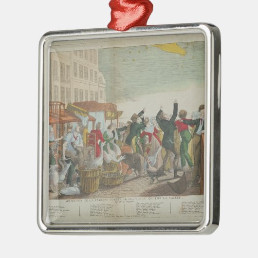 Uiterlijk van de Grote Comet in 1811 Metalen Ornament (Links)