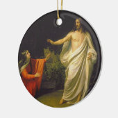 Uiterlijk van Jezus Christus op Maria Magdalina Keramisch Ornament (Links)