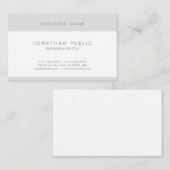 Uiterst aantrekkelijk minimalistisch, modern, eenv visitekaartje (Voorkant / Achterkant)