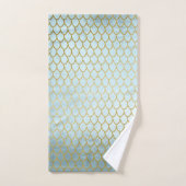 Uiterst Blauwgroen gouden zeemeerminnen Bad Handdoek (Handdoek)