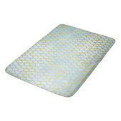 Uiterst Blauwgroen gouden zeemeerminnen Badmat (Gekanteld)