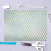 Uiterst Blauwgroen gouden zeemeerminnen Tissuepapier (Craft)