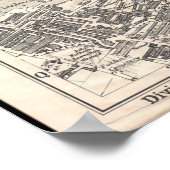 Uiterst gedetailleerde Antiek kaart van Londen 189 Poster (Hoek)