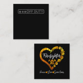 Uiterst geschikt voor politietaken vierkante visitekaartje (Voorkant / Achterkant)