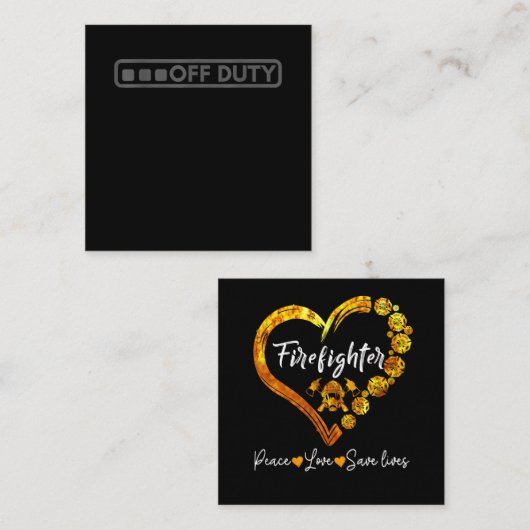 Uiterst geschikt voor politietaken vierkante visitekaartje (Voorkant / Achterkant)